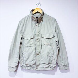 ORVIETO Beige Windbreaker‎ Jacket Nylon Cotton | Small